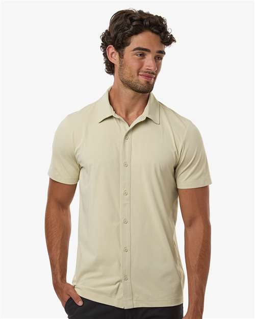 AllPro Men's Pro-Flex Sorona® Button Down Short Sleeve Shirt 41SPSS