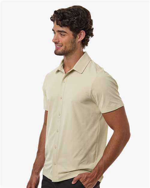 AllPro Men's Pro-Flex Sorona® Button Down Short Sleeve Shirt 41SPSS