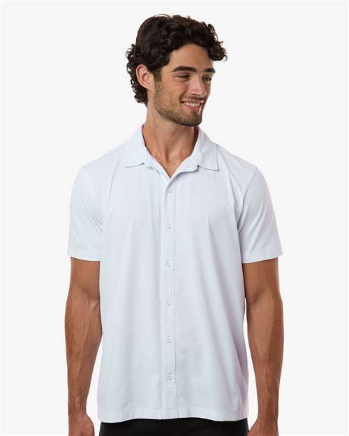AllPro Men's Pro-Flex Sorona® Button Down Short Sleeve Shirt 41SPSS