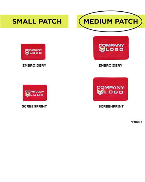MERET Medium Blank Red Patch - Qty 10 MPF10