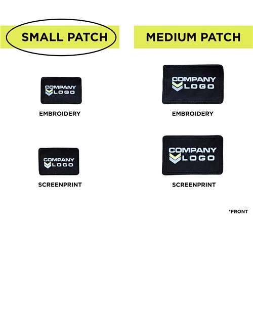 MERET Small Blank Black Patch - Qty 10 SPBK10