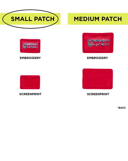 MERET Small Blank Red Patch - Qty 10 SPF10