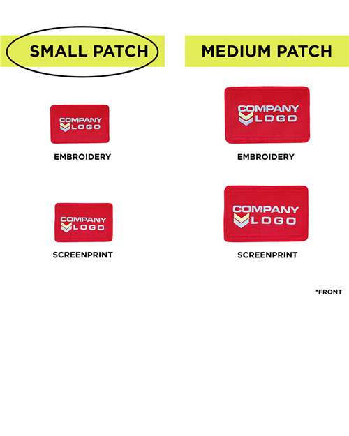 MERET Small Blank Red Patch - Qty 10 SPF10