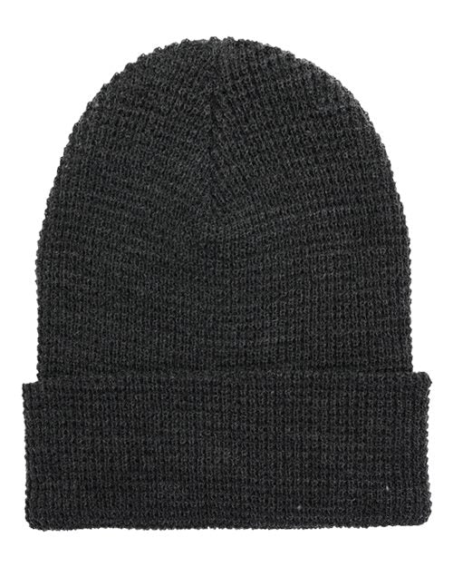 YP Classics Waffle Cuffed Knit Beanie 2501KC