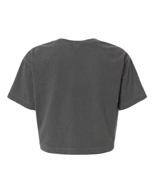 American Apparel Women's Heavyweight Cotton Garment-Dyed Boxy Cropped Tee 1302GD