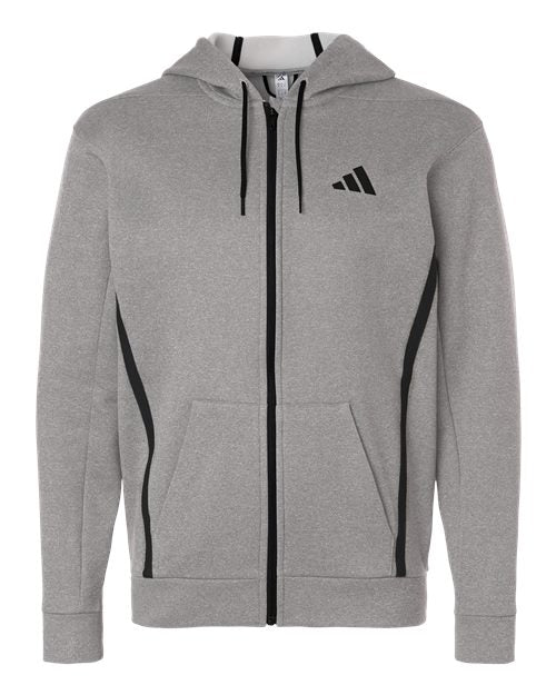 Adidas Men's Game & Go Fleece Full-Zip Hooded Sweatshirt AT208