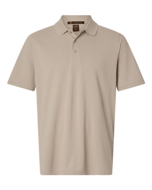 Harriton Men's Valiant Cotton Snag Protect Polo M205