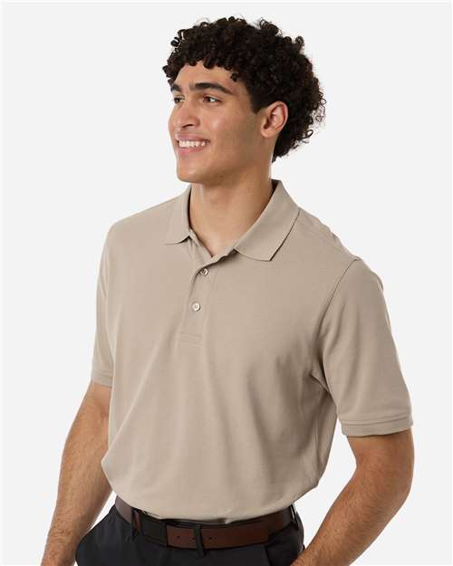 Harriton Men's Valiant Cotton Snag Protect Polo M205