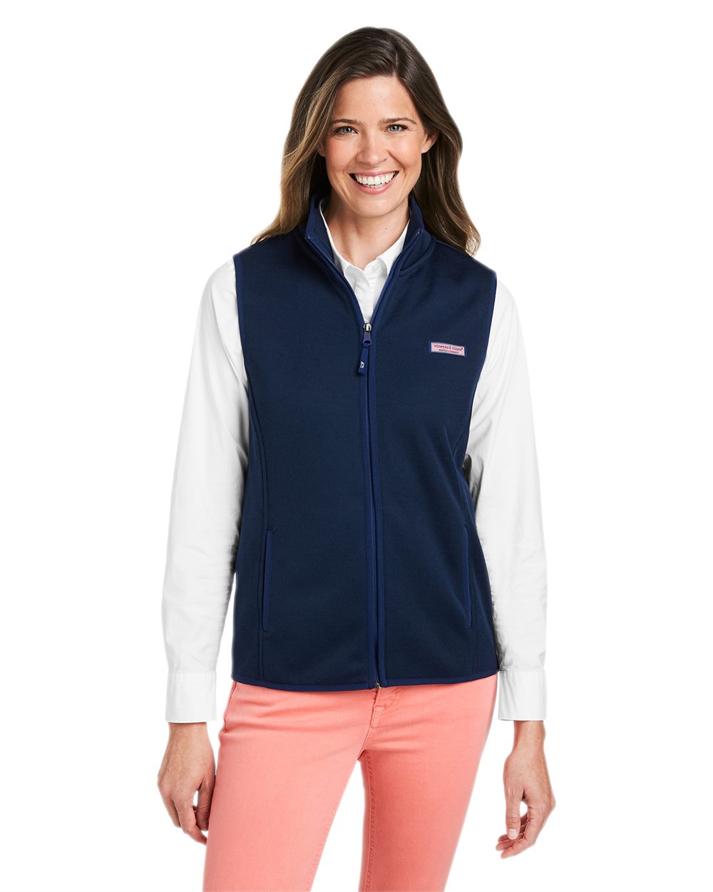 vineyard vines Women's Mountain Sweater Fleece Vest O001411