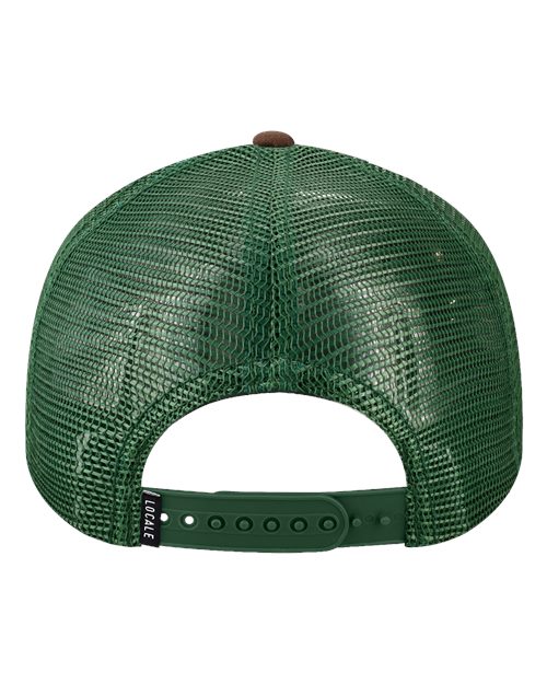 LOCALE Printed Five-Panel Trucker Cap 5PTKR