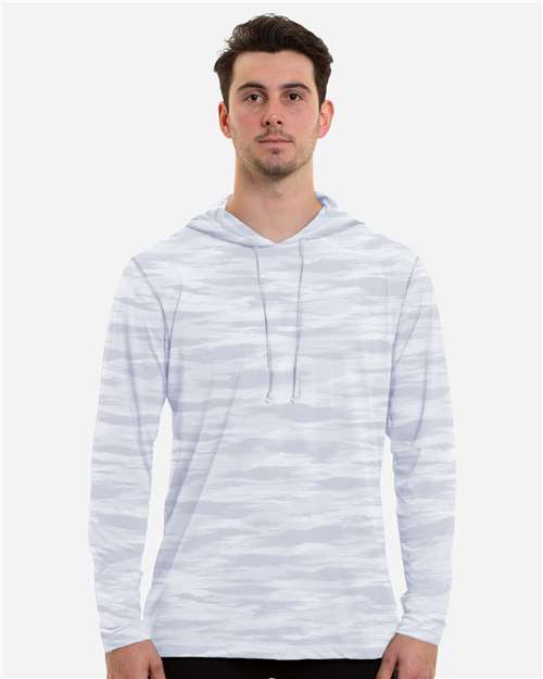 ANETIK Men's Low Pro Tech Camo Hooded Long Sleeve T-Shirt MVLPRH6
