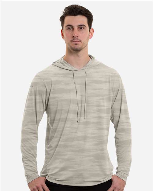 ANETIK Men's Low Pro Tech Camo Hooded Long Sleeve T-Shirt MVLPRH6