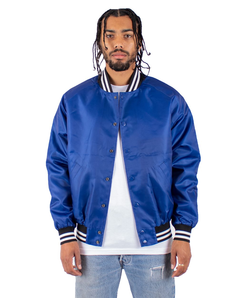Shaka Wear Unisex Varsity Bomber Jacket SHVBJ