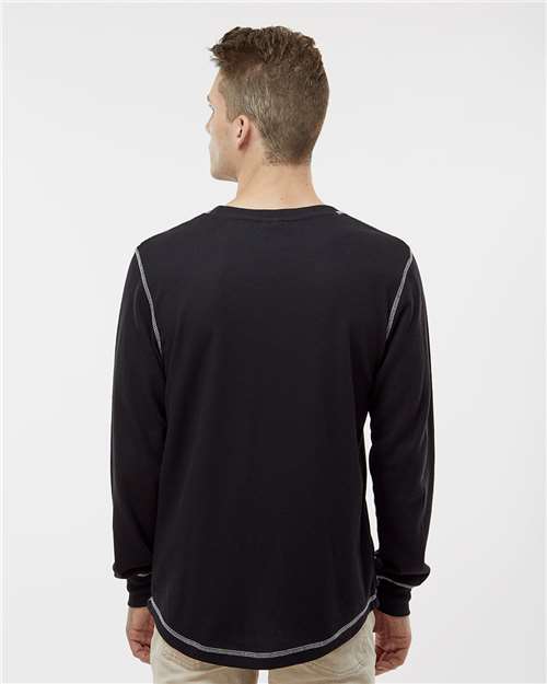 J. America Men's Vintage Thermal Long Sleeve T-Shirt 8238
