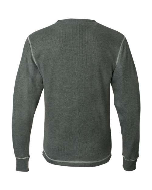 J. America Men's Vintage Thermal Long Sleeve T-Shirt 8238