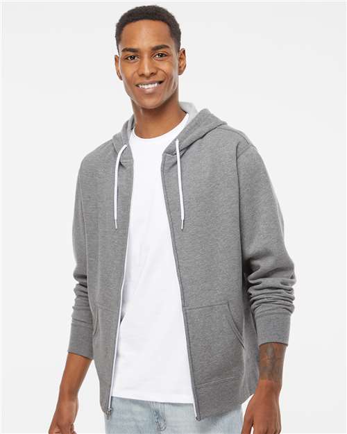 Independent Trading Co. Unisex Lightweight Full-Zip Hooded Sweatshirt AFX90UNZ