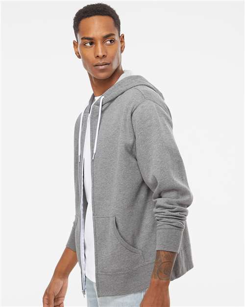 Independent Trading Co. Unisex Lightweight Full-Zip Hooded Sweatshirt AFX90UNZ