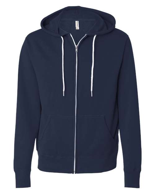 Independent Trading Co. Unisex Lightweight Full-Zip Hooded Sweatshirt AFX90UNZ