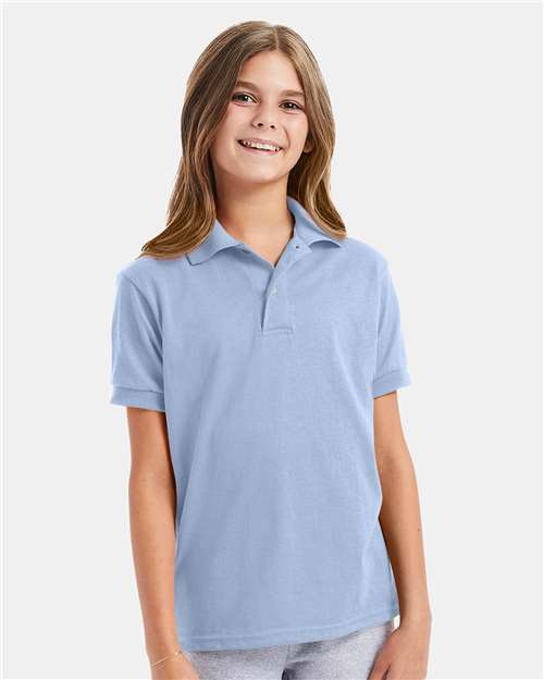Hanes Youth EcoSmart® Jersey Polo 054Y