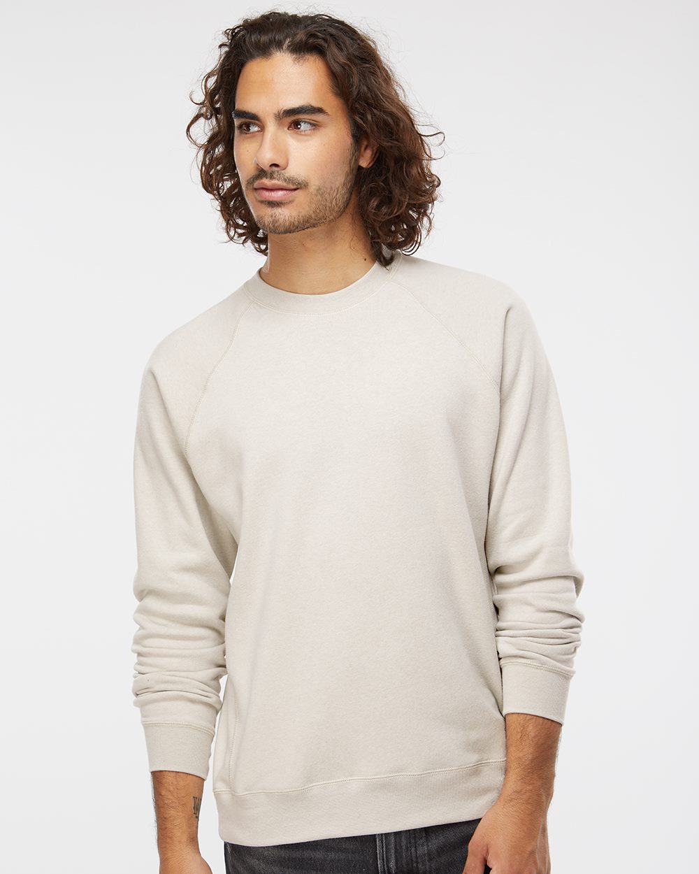 Independent Trading Co. Unisex Special Blend Raglan Crewneck Sweatshirt PRM30SBC