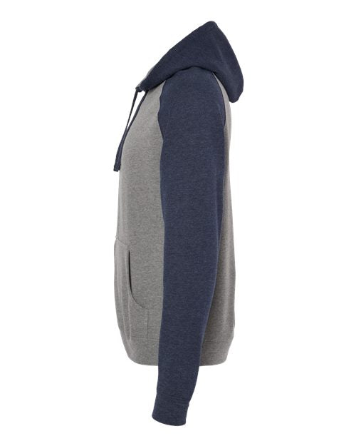 Independent Trading Co. Unisex Raglan Hooded Sweatshirt IND40RP