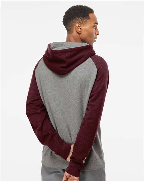 Independent Trading Co. Unisex Raglan Hooded Sweatshirt IND40RP