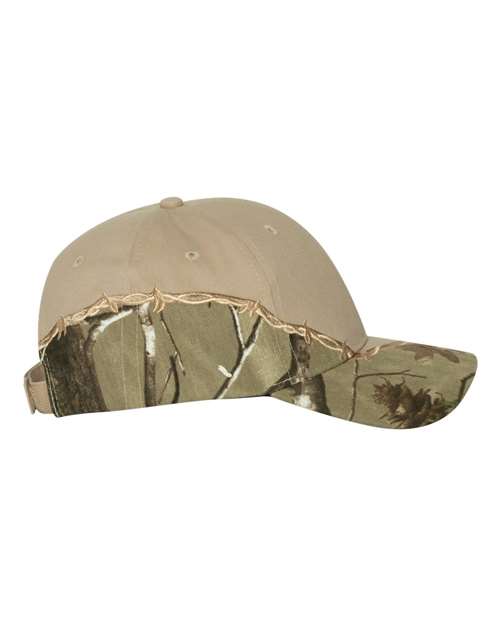 Kati Licensed Camo with Barbed Wire Embroidery Cap LC4BW