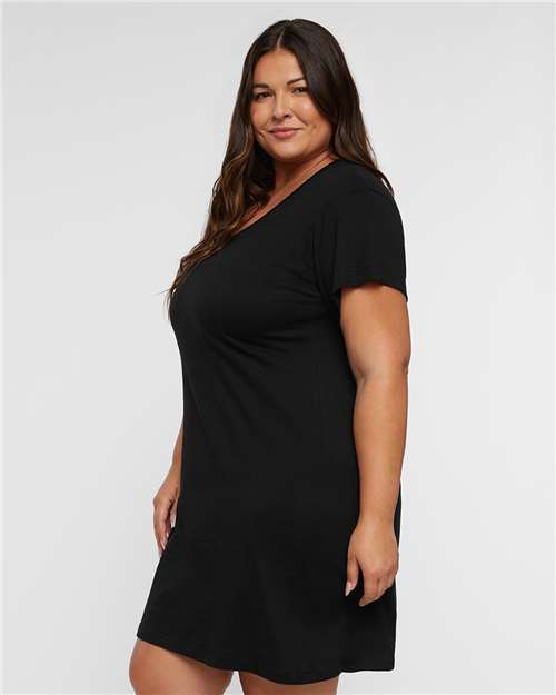 LAT Women's Fine Jersey V-Neck Coverup 3522