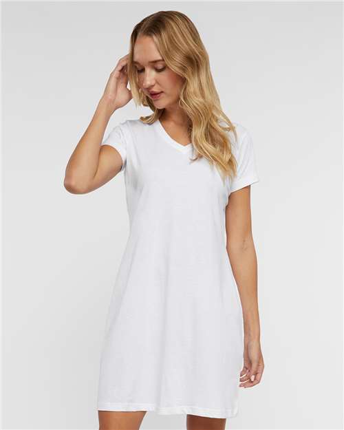 LAT Women's Fine Jersey V-Neck Coverup 3522