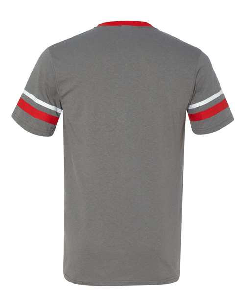 Augusta Sportswear V-Neck Jersey with Striped Sleeves 360