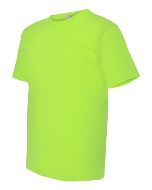 Bayside Unisex USA-Made Midweight Pocket T-Shirt 5070
