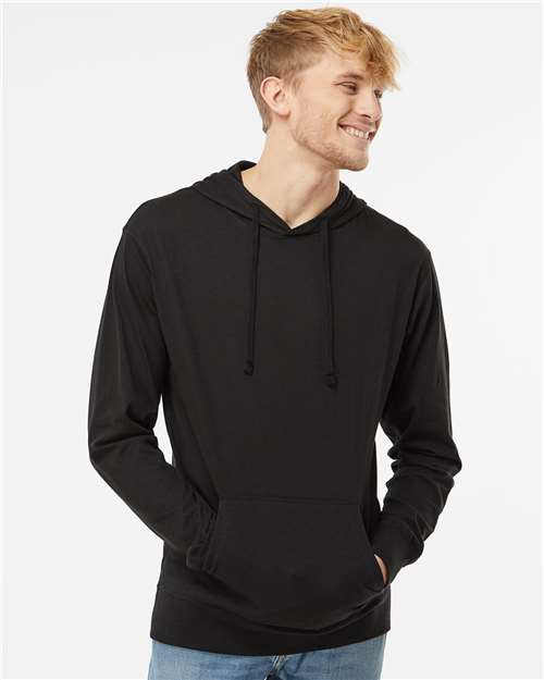 Independent Trading Co. Unisex Lightweight Hooded Pullover T-Shirt SS150J