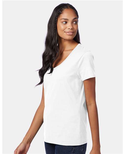 Hanes Women's Perfect-T V-Neck T-Shirt S04V