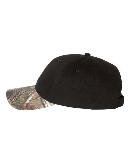 Kati Solid Crown with Camo Bill Cap LC25