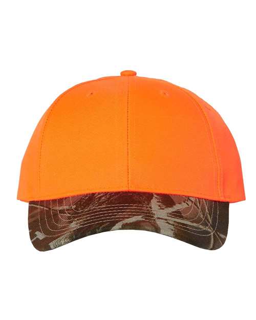 Kati Solid Crown with Camo Bill Cap LC25