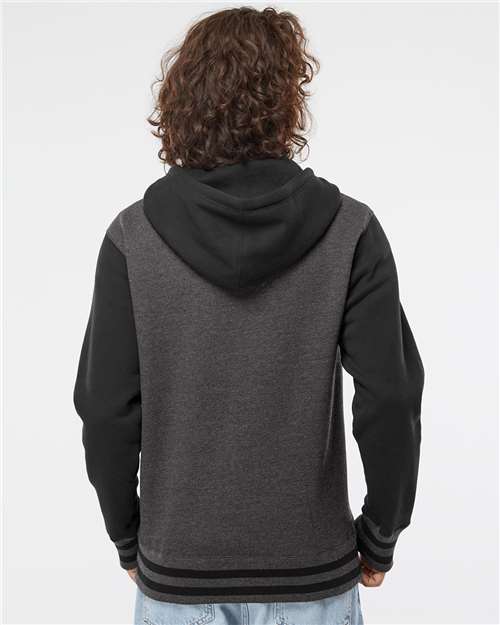 Independent Trading Co. Unisex Heavyweight Varsity Full-Zip Hooded Sweatshirt IND45UVZ
