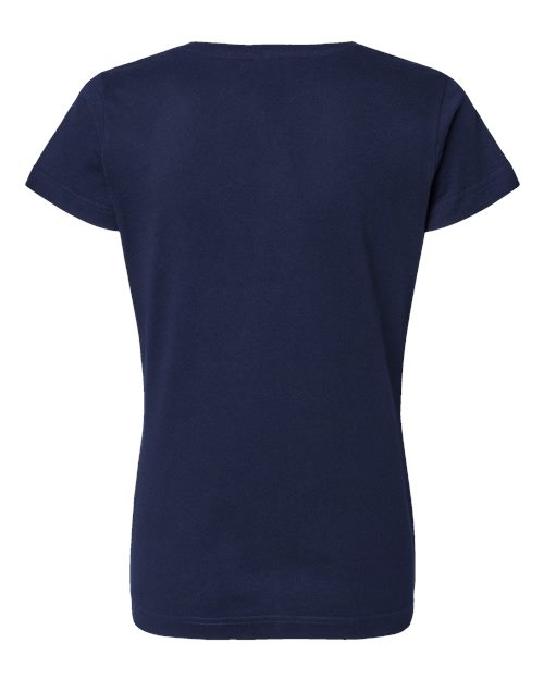LAT Women's Fine Jersey V-Neck Tee 3507