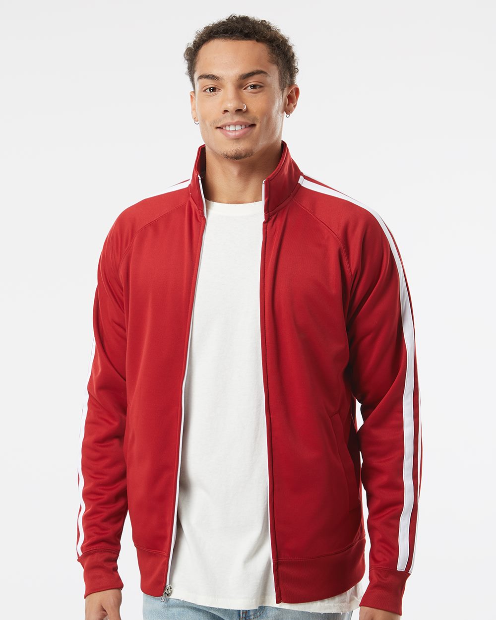 Independent Trading Co. Men's Lightweight Poly-Tech Full-Zip Track Jacket EXP70PTZ