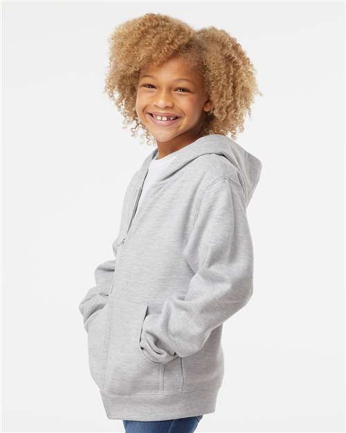 Independent Trading Co. Youth Midweight Full-Zip Hooded Sweatshirt SS4001YZ