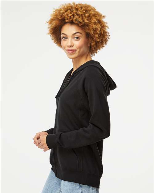 Independent Trading Co. Unisex Special Blend Raglan Full-Zip Hooded Sweatshirt PRM33SBZ