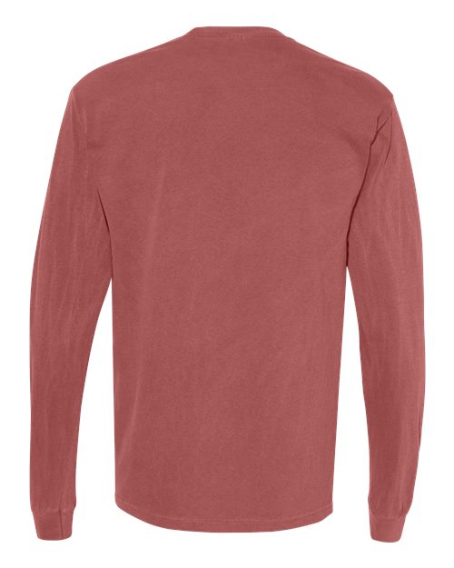 Comfort Colors Unisex Garment-Dyed Heavyweight Long Sleeve Pocket T-Shirt 4410