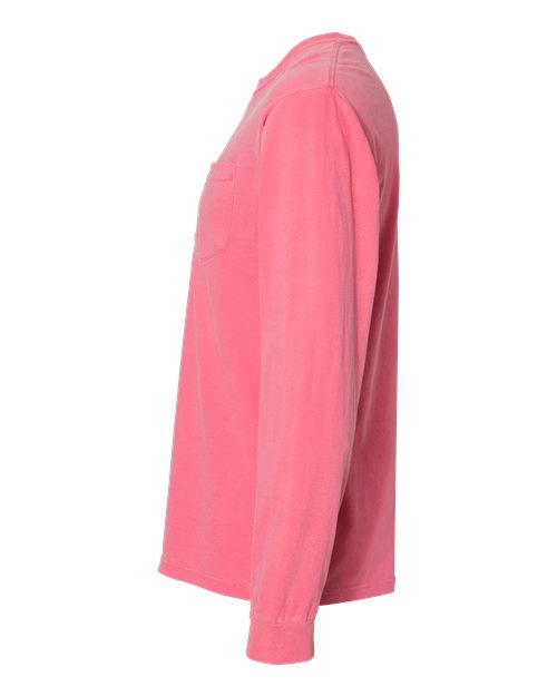Comfort Colors Unisex Garment-Dyed Heavyweight Long Sleeve Pocket T-Shirt 4410