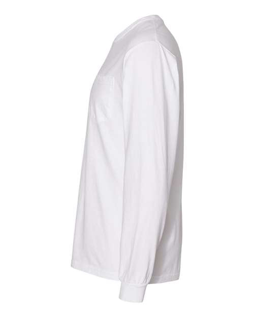 Comfort Colors Unisex Garment-Dyed Heavyweight Long Sleeve Pocket T-Shirt 4410
