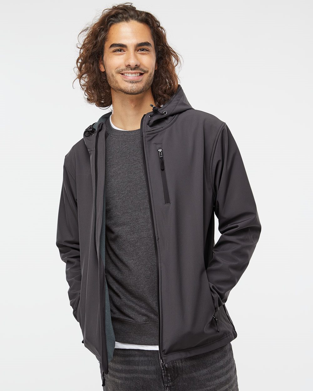 Independent Trading Co. Men's Poly-Tech Soft Shell Jacket EXP35SSZ
