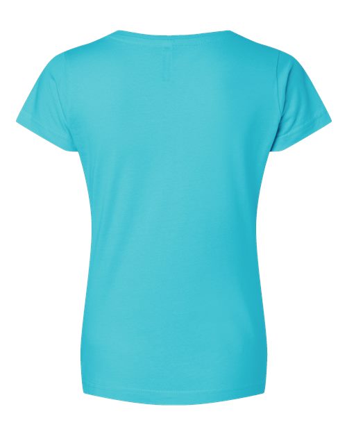 LAT Women's Fine Jersey V-Neck Tee 3507
