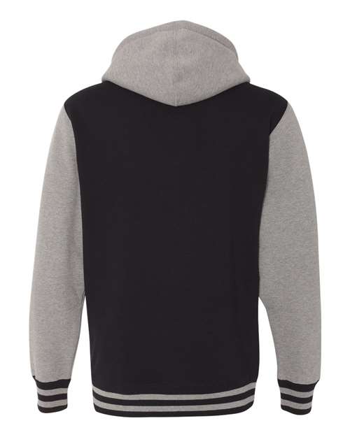 Independent Trading Co. Unisex Heavyweight Varsity Full-Zip Hooded Sweatshirt IND45UVZ