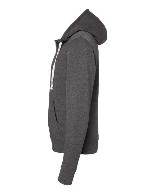 J. America Men's Triblend Full-Zip Hooded Sweatshirt 8872