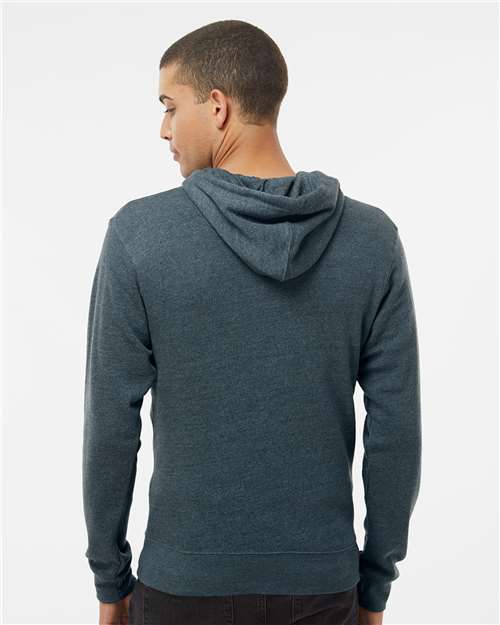 J. America Men's Triblend Full-Zip Hooded Sweatshirt 8872