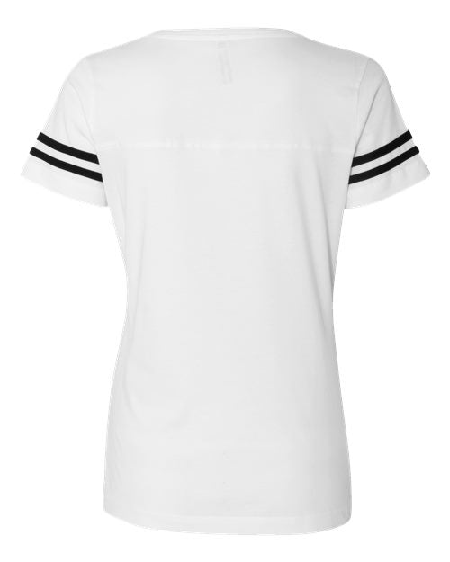 LAT Women's Football V-Neck Fine Jersey Tee 3537