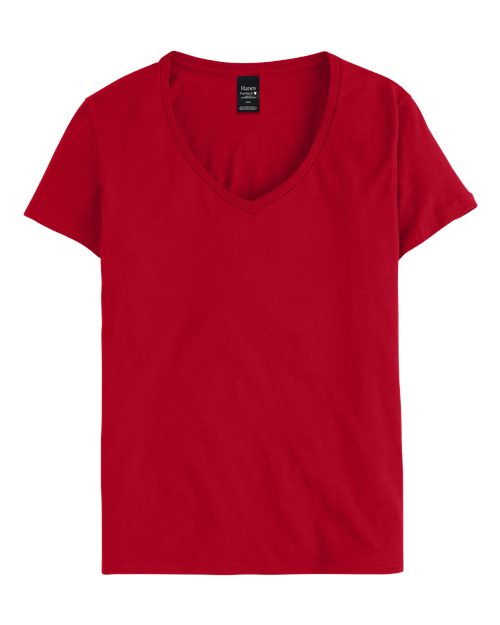 Hanes Women's Perfect-T V-Neck T-Shirt S04V